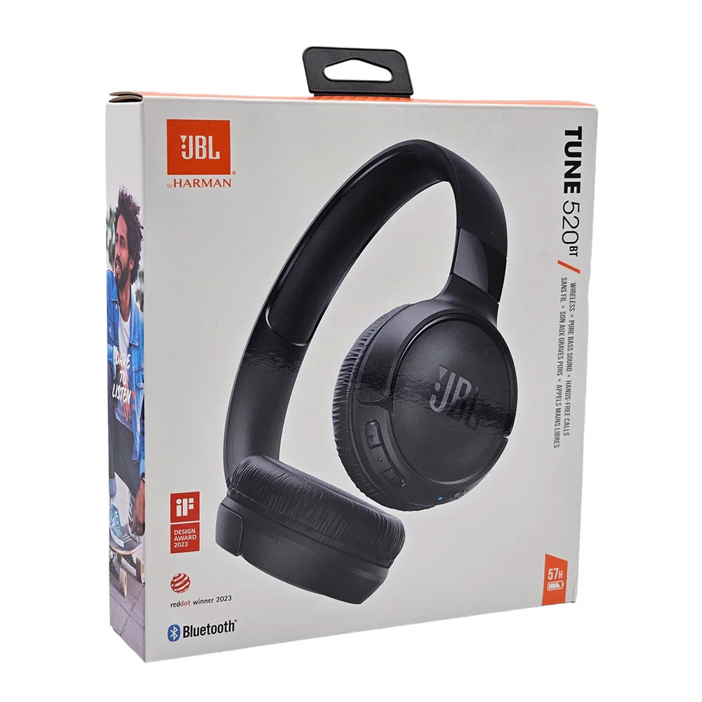 Tune 520BT Original 2.4G Wireless Headphone Mic Bass Sounds Headset On-Ear Gaming Headset Wireless Earphone