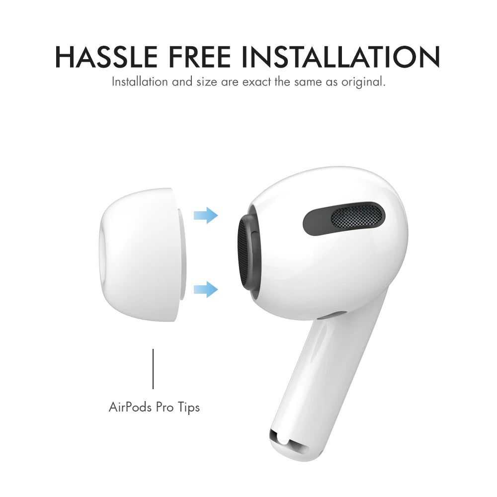AhaStyle Case for AirPods Pro Ear Tips Silicone Earbuds Earplug Replacement Accessories Compatible with AirPods Pro Ear Tips