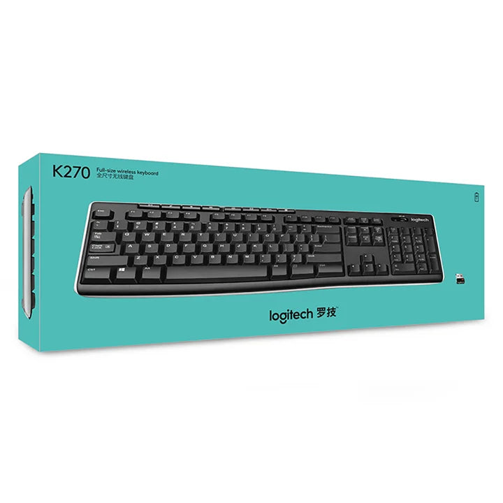 Original Logitech K270 Office Wireless Keyboard Full-size Wireless Keyboard with Unifying Receiver